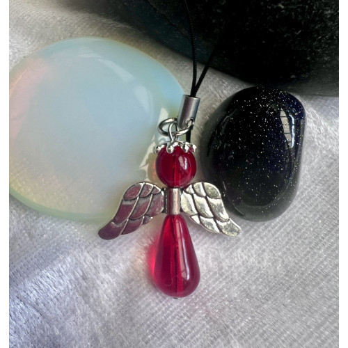 Alada beauty Přívěsek andílek červená kapka