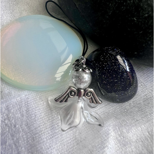 Alada beauty Přívěsek andílek s čirou sukýnkou