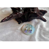 Alada beauty Náušnice Purple Jelly andílci