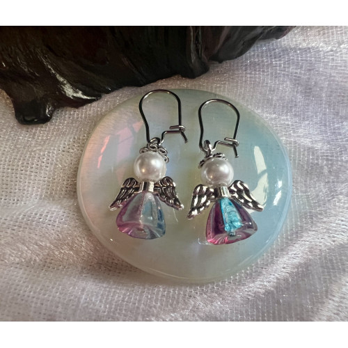 Alada beauty Náušnice Pink-blue Jelly andílci