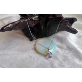 Alada beauty Náhrdelník / řetízek z nerezové oceli s andílkem Pink-blue Jelly