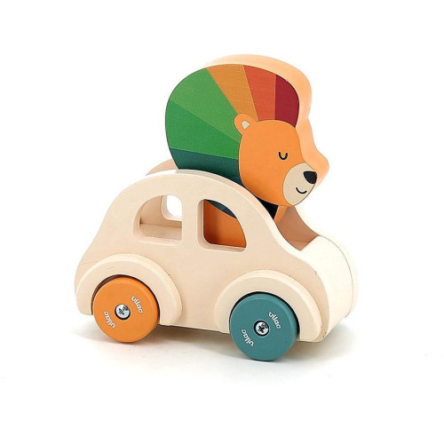 Vilac Dřevěné autíčko s klaksonem Lev