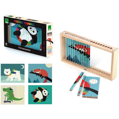 Vilac Dřevěná 4D skládačka Zvířátka