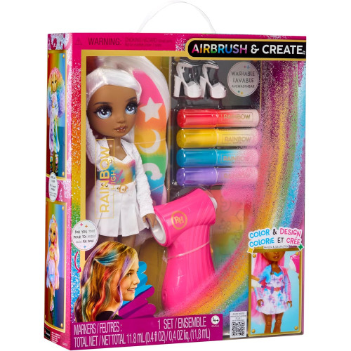 MGA Rainbow High Air Brush & Create  panenka šedé oči