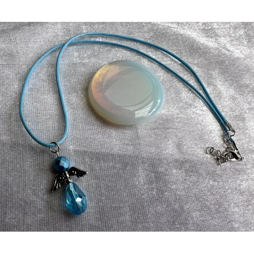 Alada beauty Náhrdelník světle modrý andílek