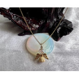 Alada beauty Náhrdelník / řetízek z nerezové oceli s andílkem zlatá sukýnka