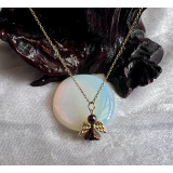 Alada beauty Náhrdelník / řetízek z nerezové oceli s bronzovým andílkem