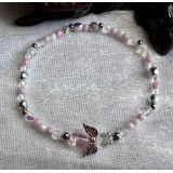 Alada beauty Náramek Exclusive s andílkem světle růžový, andílek IV.