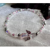 Alada beauty Náramek Exclusive s andílkem světle růžový, andílek IV.