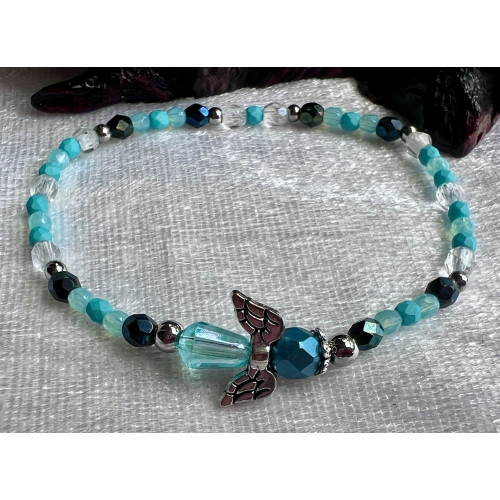 Alada beauty Náramek Exclusive s andílkem tyrkysový, andílek IX.