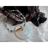 Alada beauty Náramek Exclusive s andílkem zlato-tyrkysový, andílek X.