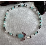 Alada beauty Náramek Exclusive s andílkem světle modrý, andílek XII.