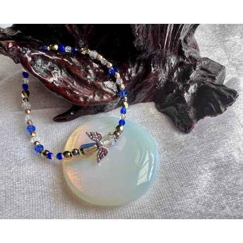 Alada beauty Náramek Exclusive s andílkem zlato-modrý, andílek XIII.