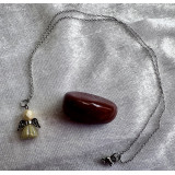 Alada beauty Náhrdelník / řetízek z nerezové oceli s andílkem stříbrno-zlatá sukýnka