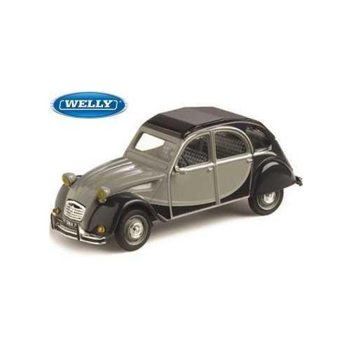 Welly Citroen 2CV Skala 1:24 černošedá