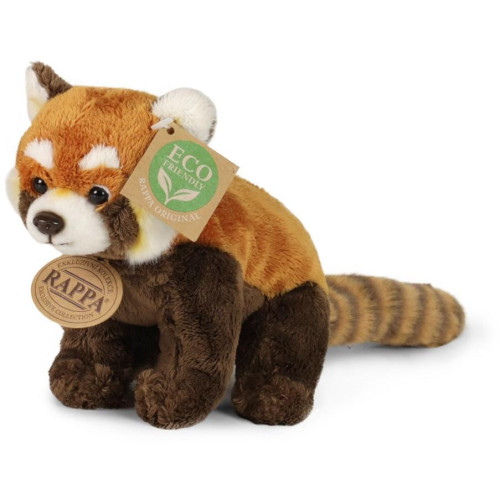 Rappa Plyšová panda červená 18 cm ECO-FRIENDLY