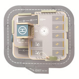 2Kids Toys Dřevěná garáž s cestou