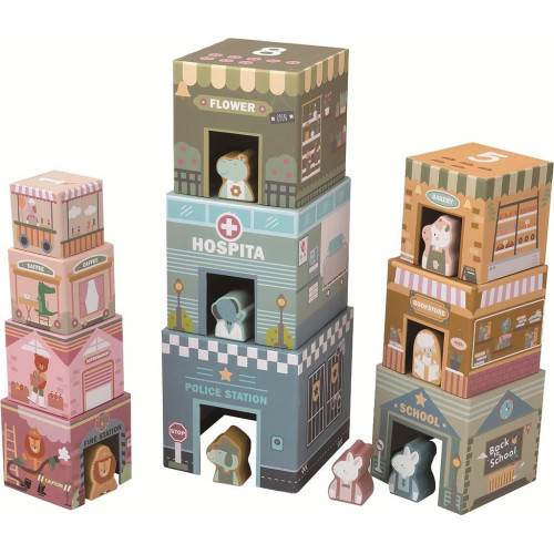 2Kids Toys Skládací věž z kostek City