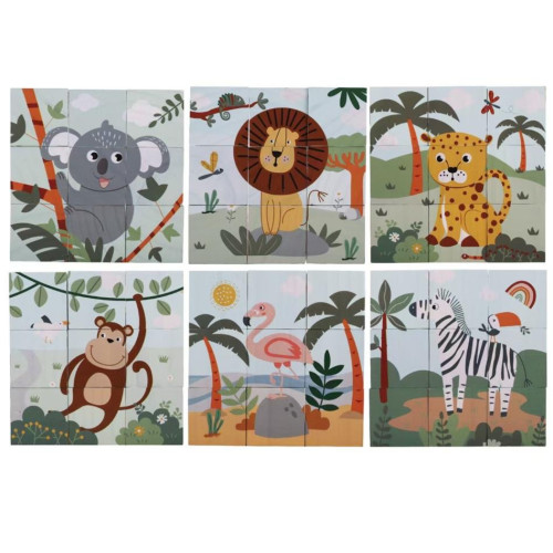 2Kids Toys Dřevěné kostky Safari