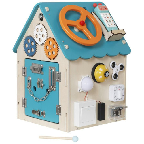 2Kids Toys Activity board Domeček tyrkysový