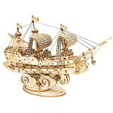 RoboTime dřevěné 3D puzzle Vojenská plachetnice