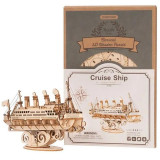 RoboTime dřevěné 3D puzzle Zaoceánský parník