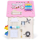 2Kids Toys Activity board Domeček růžový