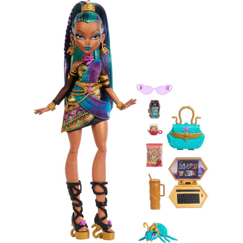 Mattel Monster High panenka Nefera de Nile s mazlíčkem