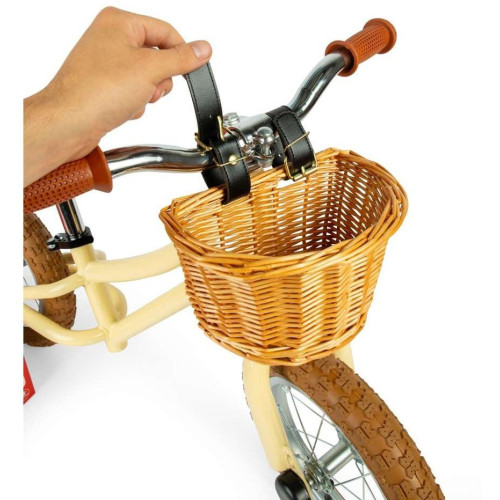 Bigjigs Toys Balanční odrážedlo krémové