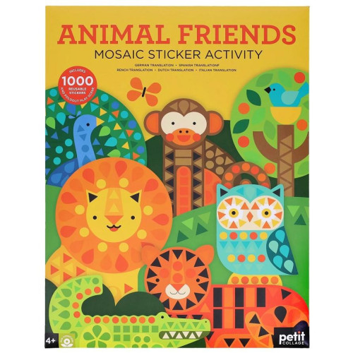 Chronicle Books Aktivity s mozaikovými samolepkami Přátelé zvířat