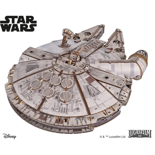 Ugears 3D dřevěná mechanická skládačka Millennium Falcon