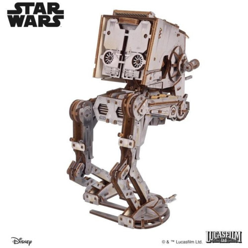 Ugears 3D dřevěná mechanická skládačka AT-ST kráčedlo