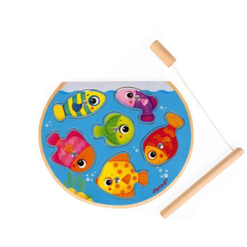 Janod Rybolov 6 ks vkládací puzzle