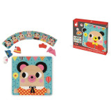 Janod Dřevěná edukativní magnetická hra Obličeje zvířátka od 2 let 30 dílků