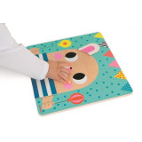 Janod Dřevěná edukativní magnetická hra Obličeje zvířátka od 2 let 30 dílků