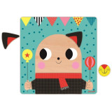 Janod Dřevěná edukativní magnetická hra Obličeje zvířátka od 2 let 30 dílků