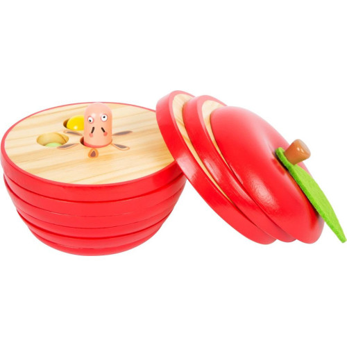 small foot Skládačka jablko s červíky