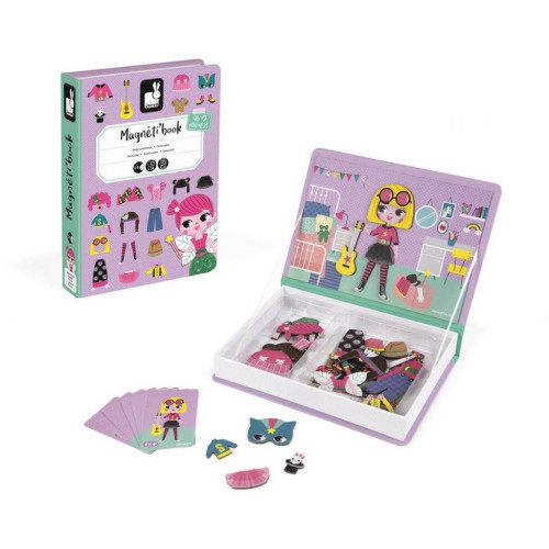 Janod Magnetibook Oblékání dívky