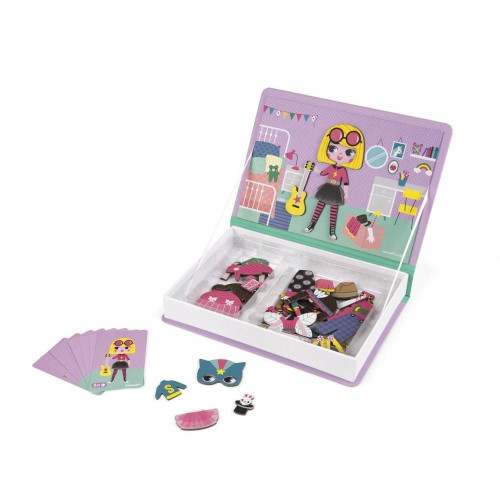 Janod Magnetibook Oblékání dívky