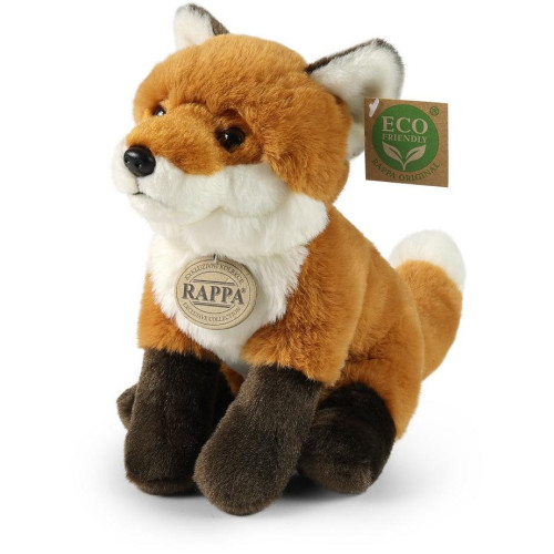 Rappa Plyšová liška sedící 23 cm  SOFT COLLECTION, ECO-FRIENDLY