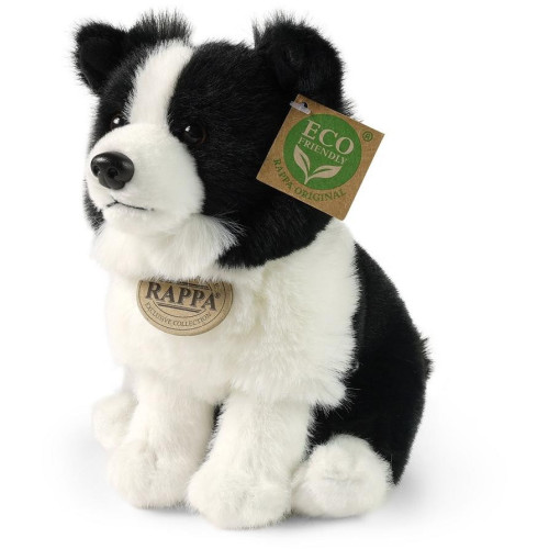 Rappa Plyšový pes border kolie 23 cm SOFT COLLECTION, ECO-FRIENDLY
