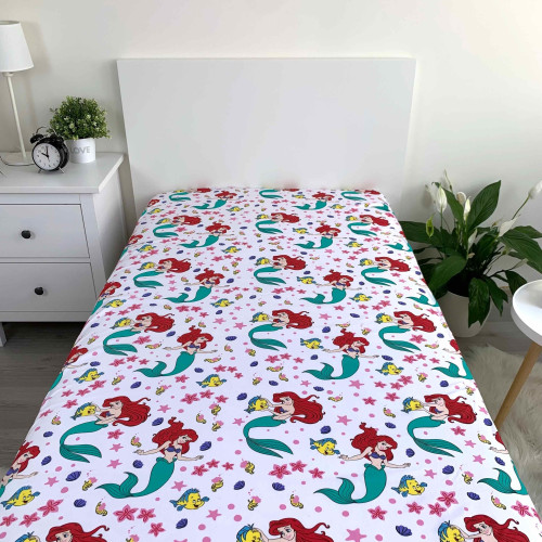 Jerry Fabrics prostěradlo Lilo and Stitch "Ohana White" 90 × 200