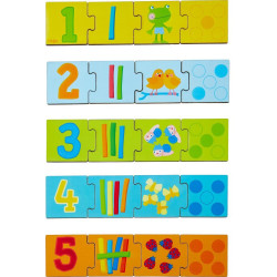 Haba Dřevěné puzzle na učení čísel do 5