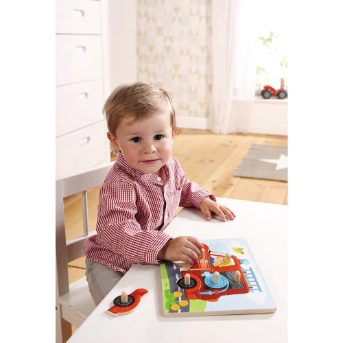 Haba Puzzle Dřevěné vkládací puzzle Hasiči od 1 roku