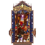 RoboTime 3D skládačka Zarážka na knihy Miniatura domečku Koutek kouzelné fantazie