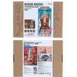 RoboTime 3D skládačka Zarážka na knihy Miniatura domečku Městská ulice