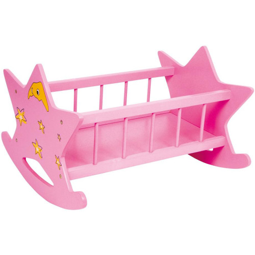 small foot Dřevěná růžová kolébka hvězda