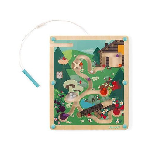 Janod Magnetický labyrint s perem Život v lese