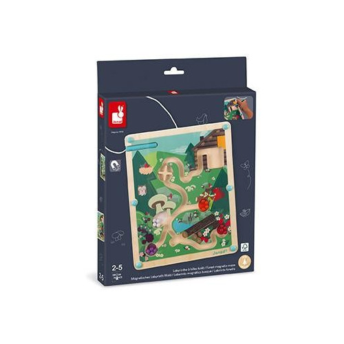 Janod Magnetický labyrint s perem Život v lese