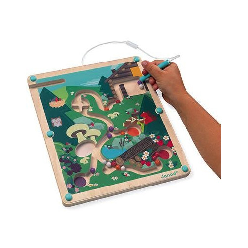 Janod Magnetický labyrint s perem Život v lese